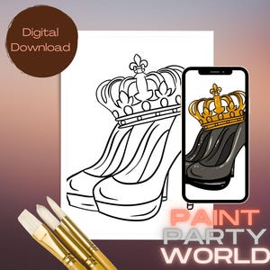 Fall Canvas Printable/ Pre Drawn Outline Canvas/ DIY Canvas/ Party/ Paint Kit/ PNG/ paint party/ Adults/ Gift