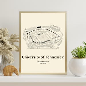 Neyland Stadium Print- Beige