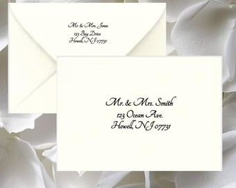 Envelop Kalligrafie handgeschreven, geadresseerde enveloppen