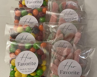 Zijn en haar favoriete aanpasbare bedanklabels