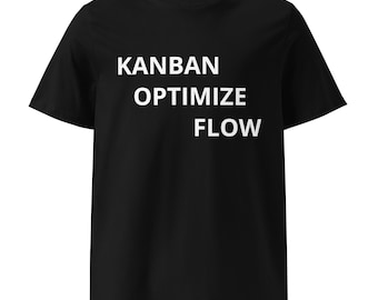 Kanban Optimize Flow - Unisex organic ribbed neck t-shirt