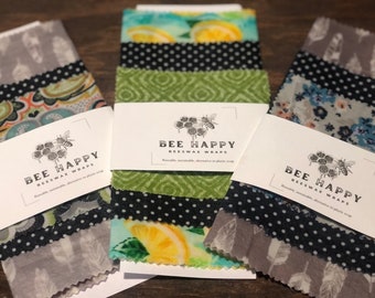 Beeswax Food Wraps- Bee Happy Goods