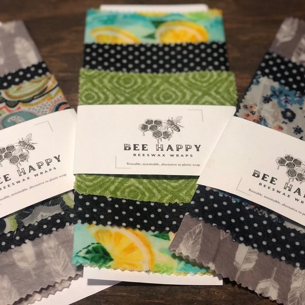 Beeswax Food Wraps- Bee Happy Goods