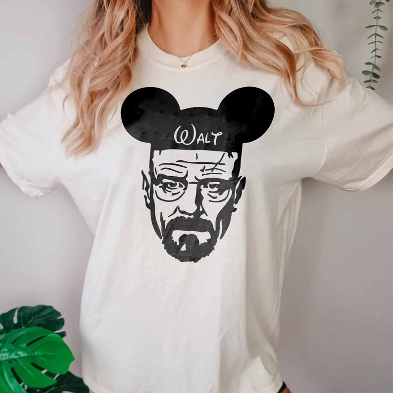 Walter White Disney Tshirt Men's Disney Shirt Funny Etsy