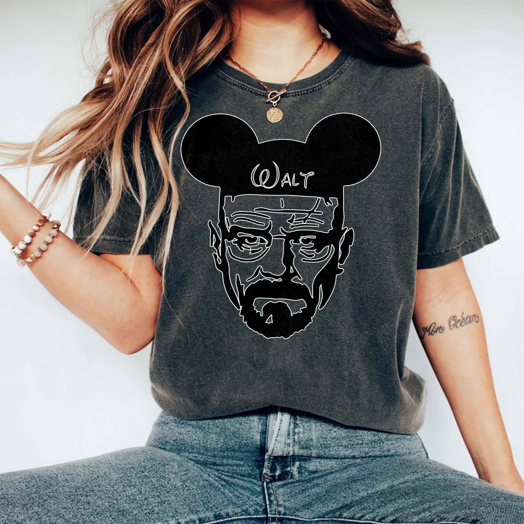Walter White Disney Tshirt Men's Disney Shirt Funny Etsy