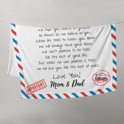 Personalized Blanket for Daughter from Mom, Custom Gift for Daughter, Meaningful Gift, Daughter Blanket, Gift for orders Daughters, To My Daughter