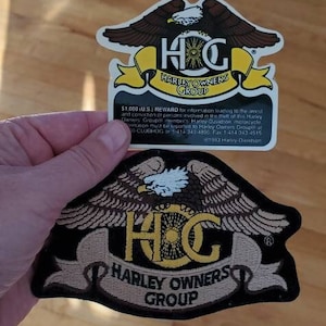 HOG Harley-Davidson Patch and Sticker