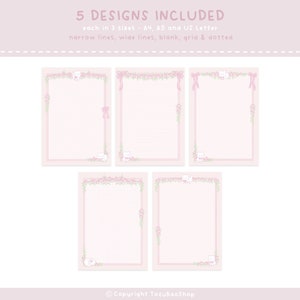 Cute Note Paper, Cute Notebook, Printable Notebook Pages, Printable ...