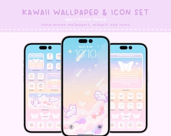 Spirit Kitties Angel Number Phone Theme - Wallpapers, Widgets, Icons in Day & Night Mode