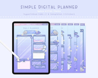 Digital Planner, Cute Digital Planner, Kawaii Digital Planner, Kawaii Planner, Cute Planner, Kawaii, Digital Planner Cute, Cat Planner, Cute