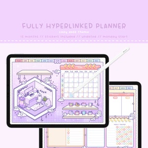 THE COZY PLANNER, Planner digitale, Planner digitale kawaii, Planner digitale carino, Planner digitale carino, Planner carino, Planner digitale 2025