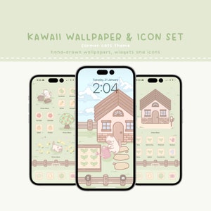 App Icon Set, Kawaii Aesthetic, Kawaii Cats, Kawaii Wallpaper, Kawaii Widgets, iOS Icons, App Icons, Kawaii App Icons, Cute App Icons
