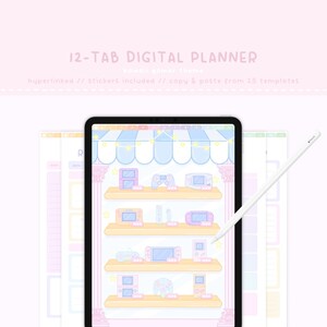 Cute Digital Planner, Kawaii Digital Planner, Digital Planner Kawaii, Cute Digital Notebook, Cute Study Planner, Kawaii, Gamer Girl