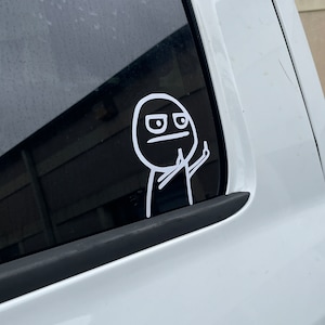 Disgruntle Cartoon Vinyl Sticker