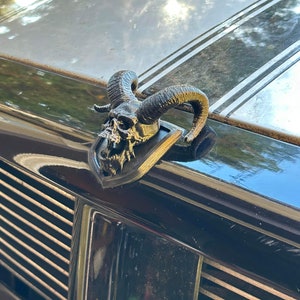 Skull with Horns V2 Emblem Fits 03-05 3rd Gen RAM Pickup Tailgate and Grill -1500, 2500, 3500