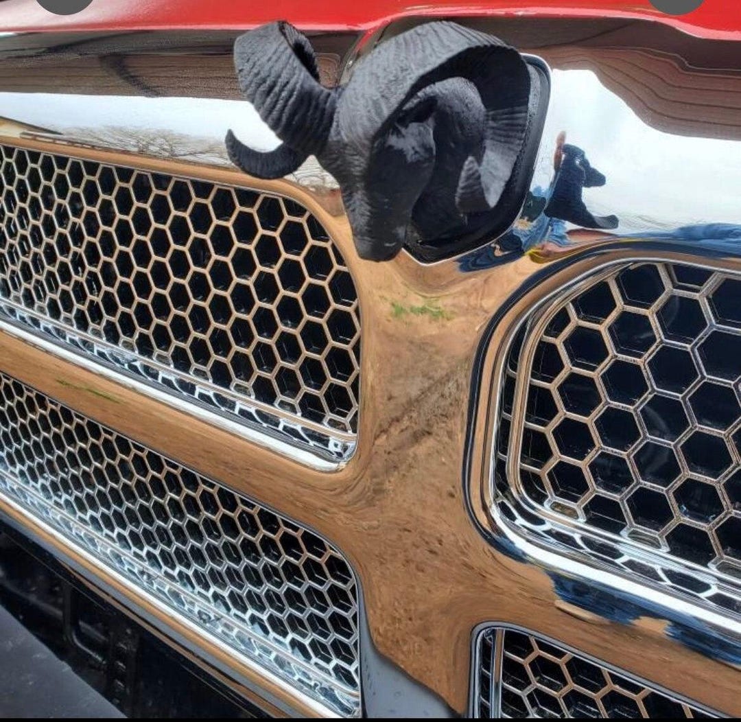 Ram 1500 - 2nd Generation 94-02 Grill Ram Head Badge Ornament Emblem ...
