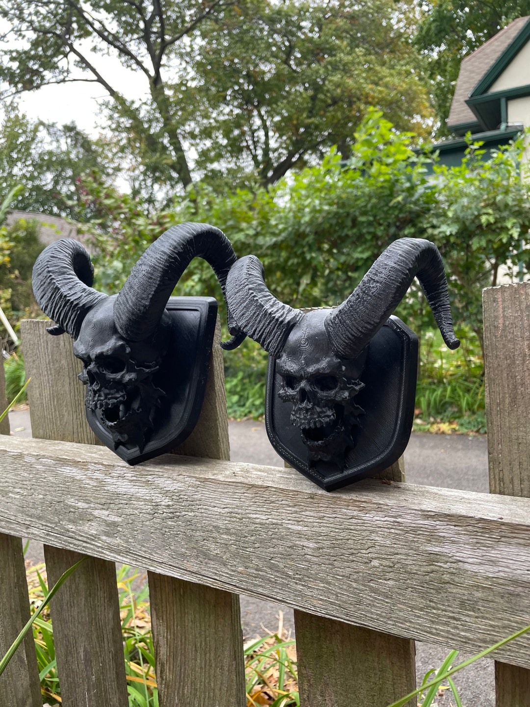 Skull With Horns V2 Emblem Fits 2009-2024 4th Gen RAM Pickup