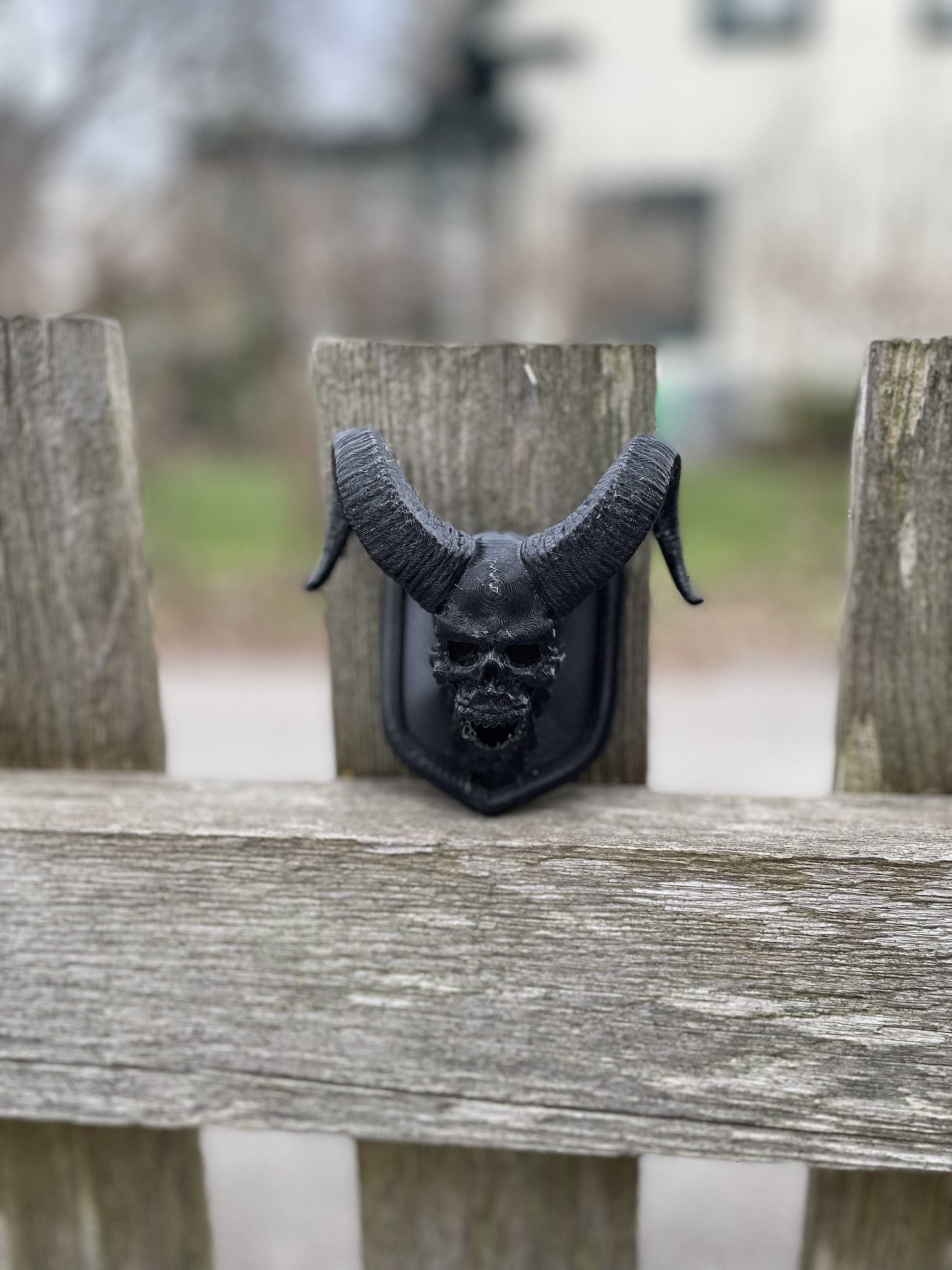 RAM Human Skull With Horns V2 Emblem Fits 06-08 3rd Gen RAM Pickup