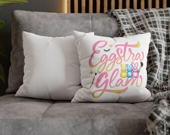 Eggstra Glam Pillowcase | Easter Bunny Peeps Makeup Design