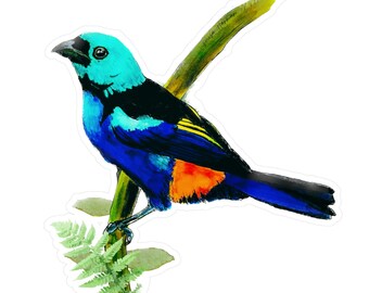 Seven-Colored Tanager Vinyl Decal 2