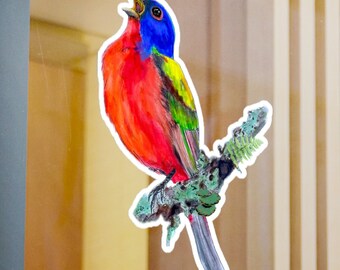Painted Bunting Vinyl Decal
