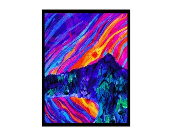 Rainbow Peak Fine Art Poster