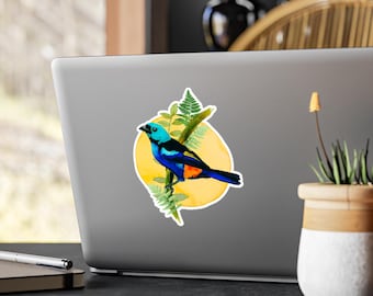 Seven-Colored Tanager Vinyl Decal