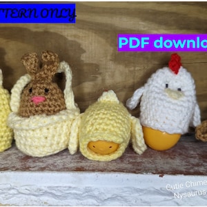 Chicken and Rabbit Egg Covers Pattern