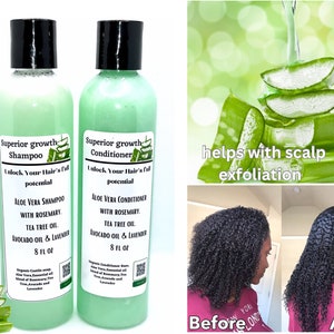 Überlegenes Wachstums-Aloe Vera Shampoo & Conditioner