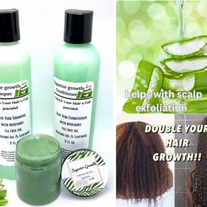 Superior growth Aloe Vera grease with Aloe Vera Shampoo & Conditioner combo