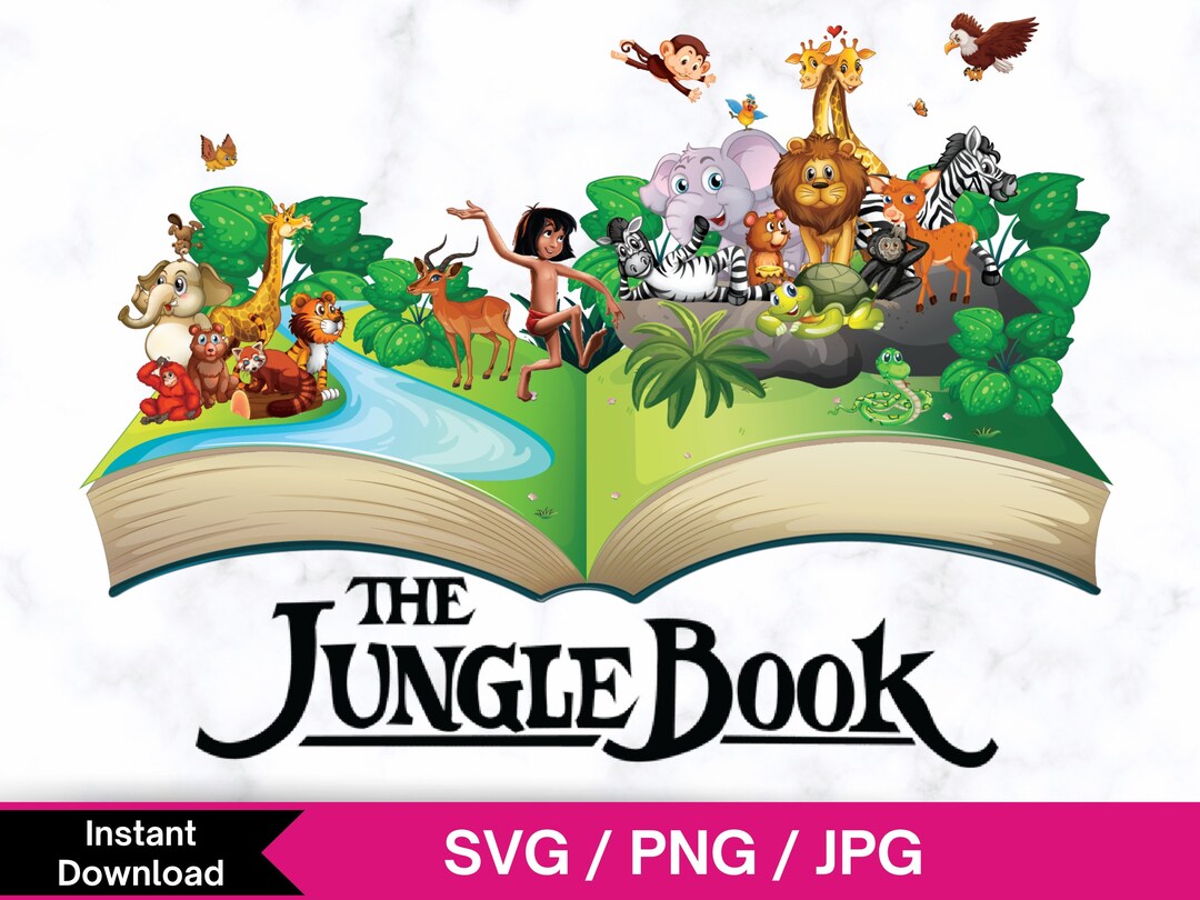 Jungle Book Clipart Jungle Book Svg Cute Jungle Book Svg - Etsy