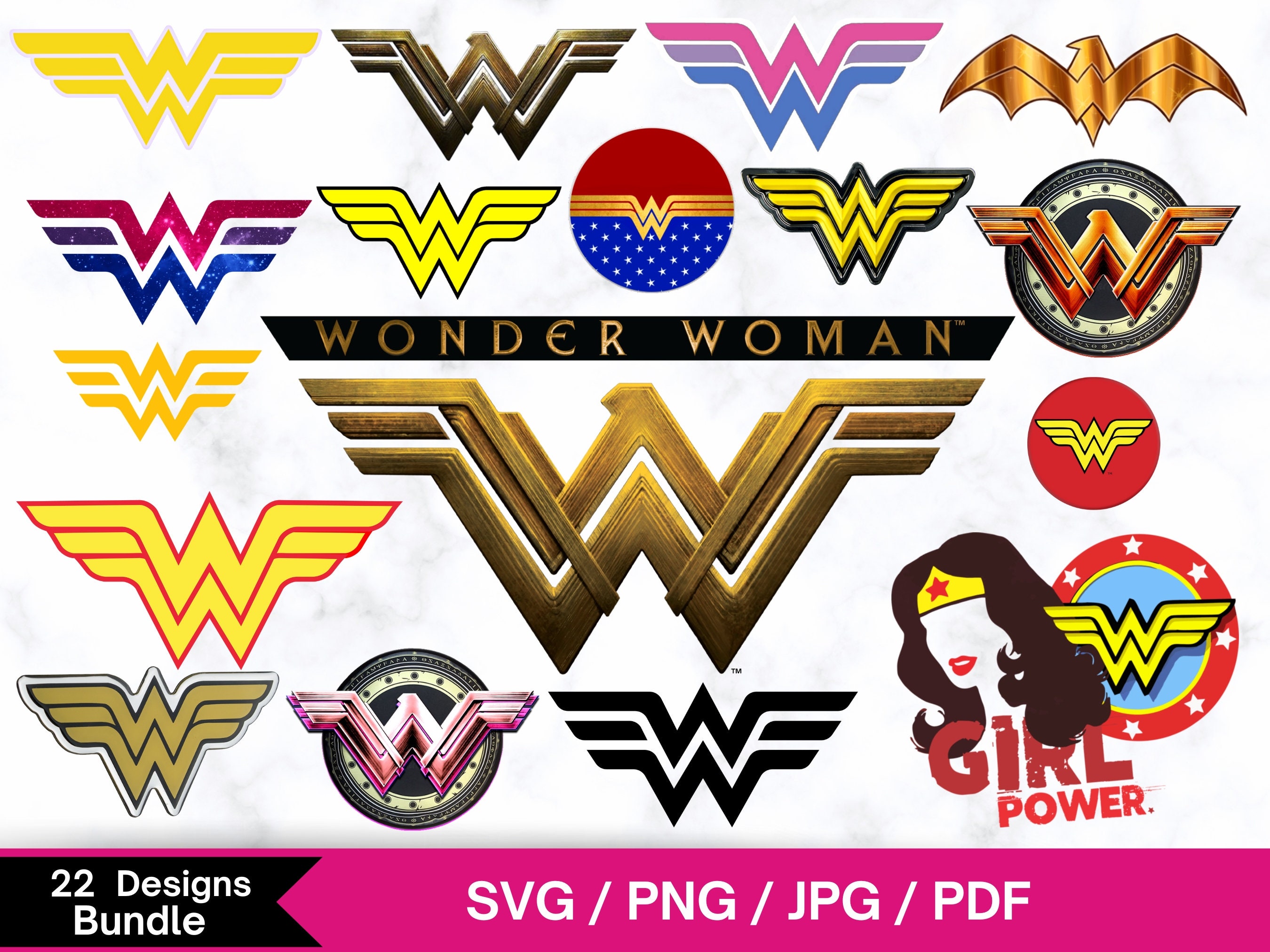 22 W-onder Woman Logo Svg W-onder Woman Svg W-onder Woman - Etsy