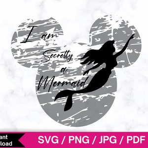I am secretly a Mermaid svg, cute mermaid svg, mermaid png, Mermaid svg, Png Cut File Cricut Silhouette