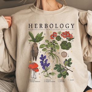 Herbology Plants Sweatshirt: Botanical Gardening Shirt