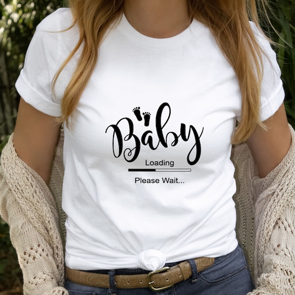 Pregnancy Announcement, Baby Loading Shirt, Birth Shirt , Best seller Shirt, Trend Sweatshirt, Surprise Shirt, Gift for Girl Women