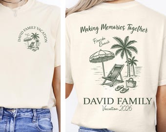 Comfort Colors® Family Vacation Shirts, Beach Trip T-shirt, Summer Vacation Tee, Island Tropical Coastal Trip