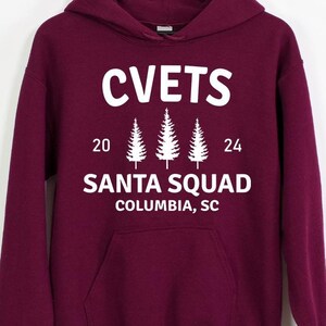 Custom Family Christmas Sweatshirt, Matching Family Santa Squad Sweater, Personalized Christmas Hoodie, Adult Unisex and Youth Christmas