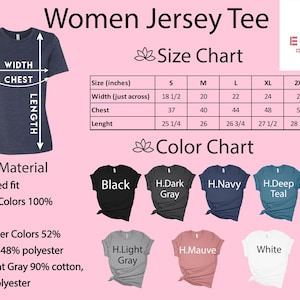 a women size chart for a t - shirt