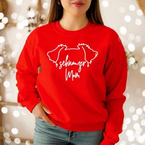 Camiseta de mamá Schnauzer: Camiseta de mamá de perro escrita a mano imagen 5