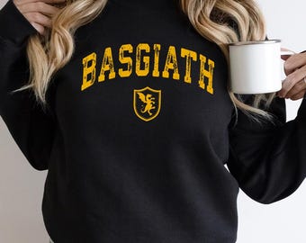 Vintage Basgiath War College Sweatshirt - Fourth Wing Fantasy Book Dragon