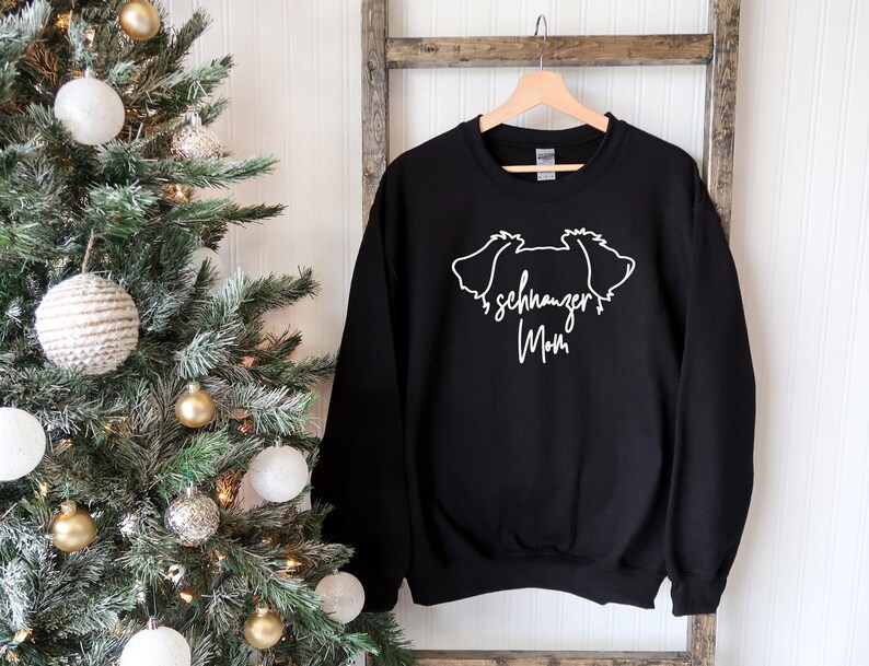 Camiseta de mamá Schnauzer: Camiseta de mamá de perro escrita a mano imagen 2