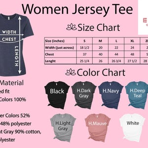a women's size chart for a t - shirt
