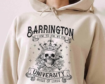 Barrington University Hoodie, Smut Shirt, Dark Romance Reader Shirt, Fantasy Reader t-Shirt, Ryat Archer Shirt, Book Lover Gift