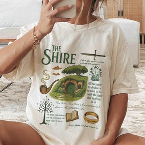 The Shire Comfort colors Shirt, Fantasy Book Lover TShirt lord, Funny Second Breakfast Tee the ring Gift For Book Lover shirt