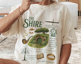 The Shire Comfort Colors Shirt: Fantasy Book Lover Tee