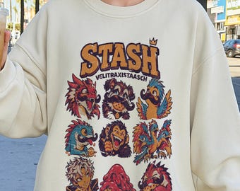 El que lucha contra monstruos, STASH, Velitraxistaasch, Sudadera Team Biscuit, Camiseta de JASON ASANO