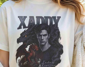 Xaden Riorson Bootleg Comfort Colors Shirt, Fourth Wing Iron Flame Basgiath War College Dragon Rider Gift Bookish Xaddy Licensed