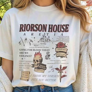 Xaden Riorson Comfort Colors Shirt, Fourth Wing Iron Flame Tee, Dragon Rider,Bookish Gift, Riorson House, Officially Licensed