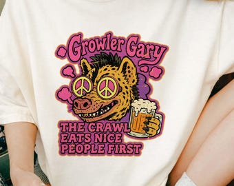 Dungeon crawler carl GROWLER GARY, dcc Comfort Colors Shirt, The Crawl Eats Nice People First, princess donut, book lover gift