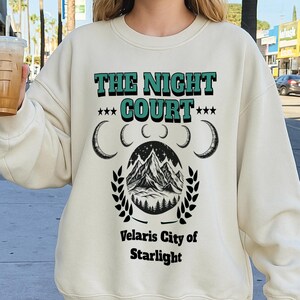 Velaris Night Court Sweatshirt, ACOTAR Shirt,City of Starlight Tee, Court of Dreams, Inner Circle, Fantasy Book Merch